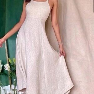 Free People Cream Halter Maxi Dress for Brides